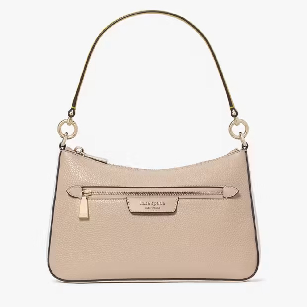 Kate Spade Hudson Colorblocked Convertible Crossbody Timeless Taupe Multi - Picture 14 of 16